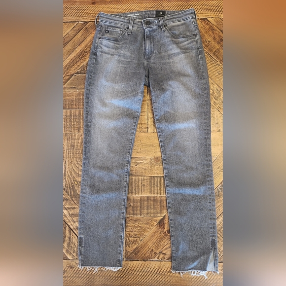 Ag Adriano Goldschmied Denim - AG Adriano Goldschmied The Prima Ankle Cigarette Ankle Jean Grey Wash Size 27